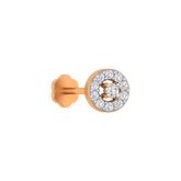 18K Gold & Diamond Nose Pin NP-233